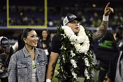 Dillon Gabriel's fiancée Zo Caswell sends 3-word message as NFL's IG account hypes up Browns QB's rookie season