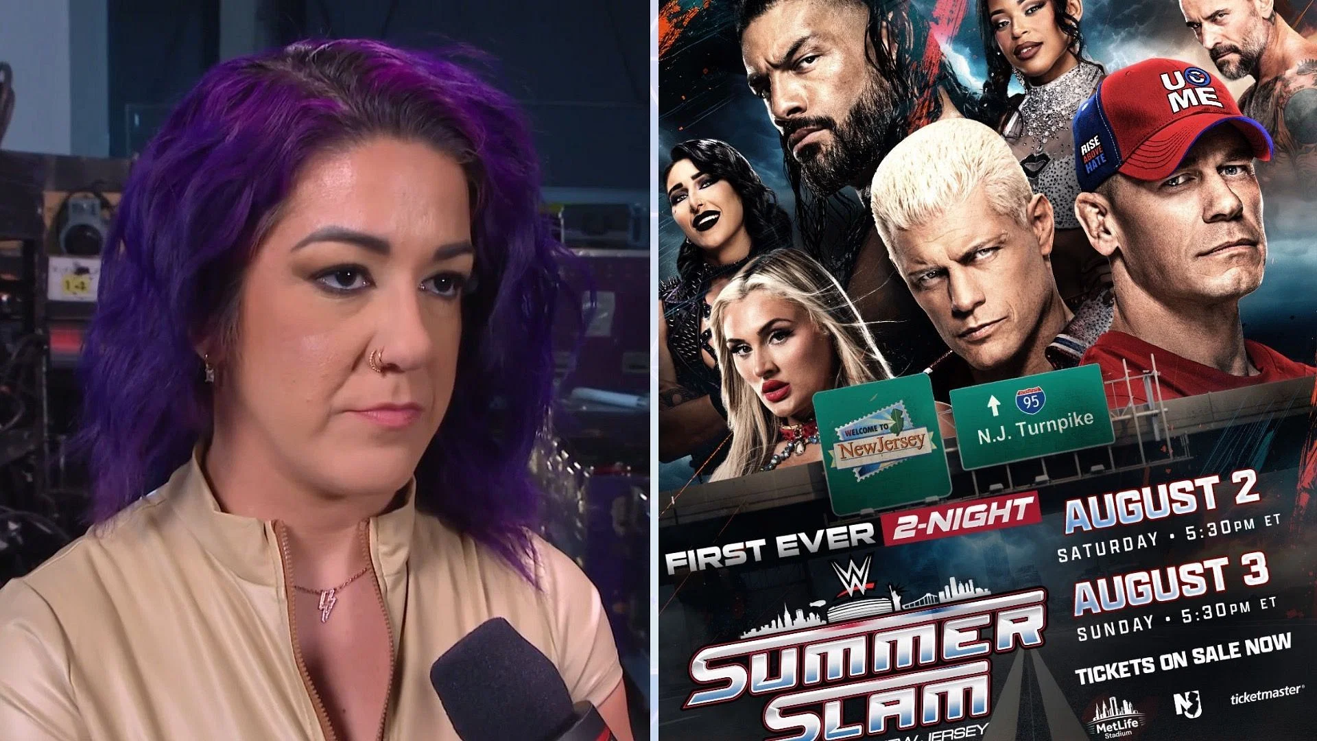 Bayley is seemingly missing WWE SummerSlam [Credit: WWE on X]