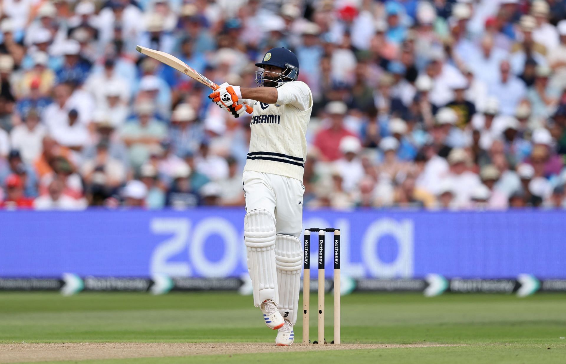 Ravindra Jadeja struck 10 fours and a six during his 89-run knock. [P/C: Getty]