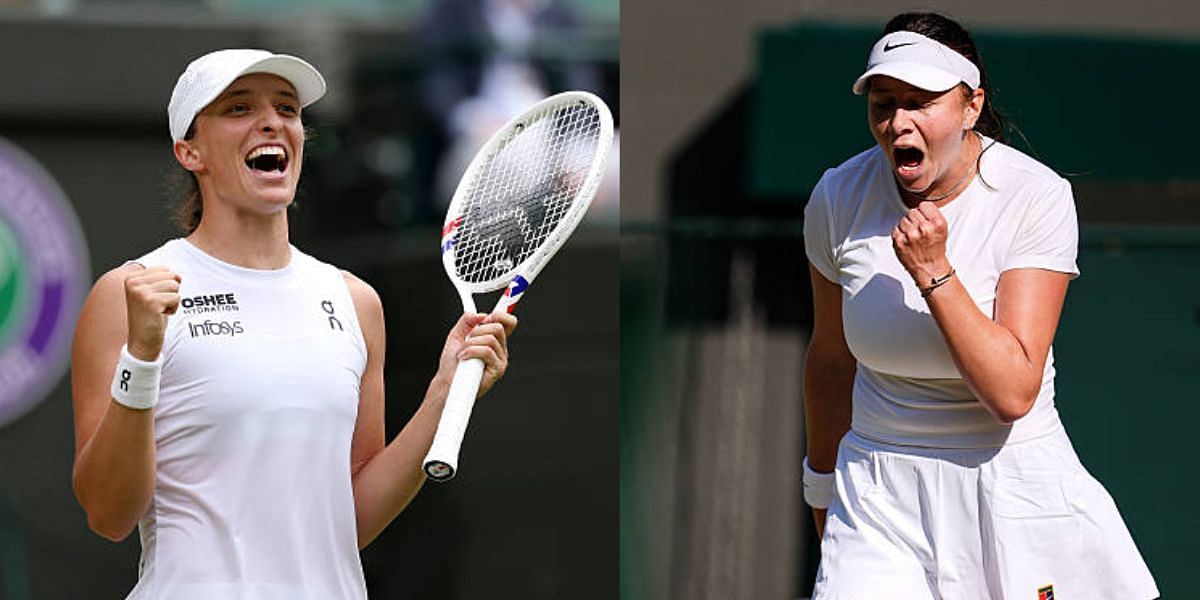 Iga Swiatek and Amanda Anisimova will play Wimbledon finals - Image Source: Getty