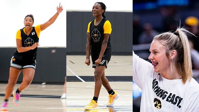 Jada Gyamfi, Callie Levin, and more hype up new teammate Chazadi Wright as Iowa transfer sweats it out in intense workout