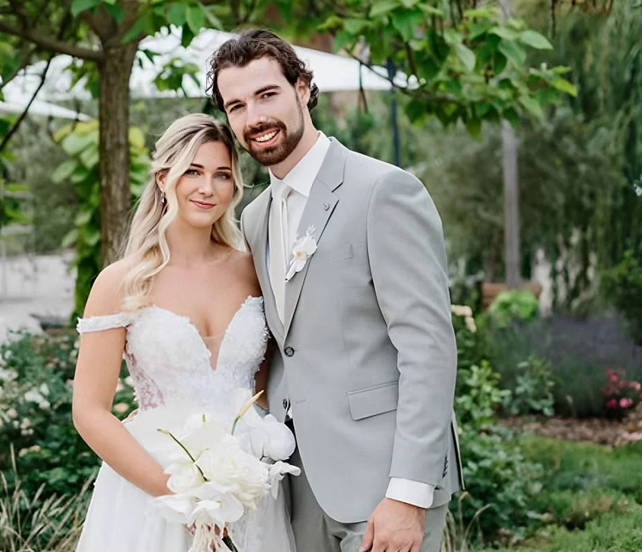 Filip Chytil marries longtime partner Nikol Hlavackova (via Instagram/@chytil_12)