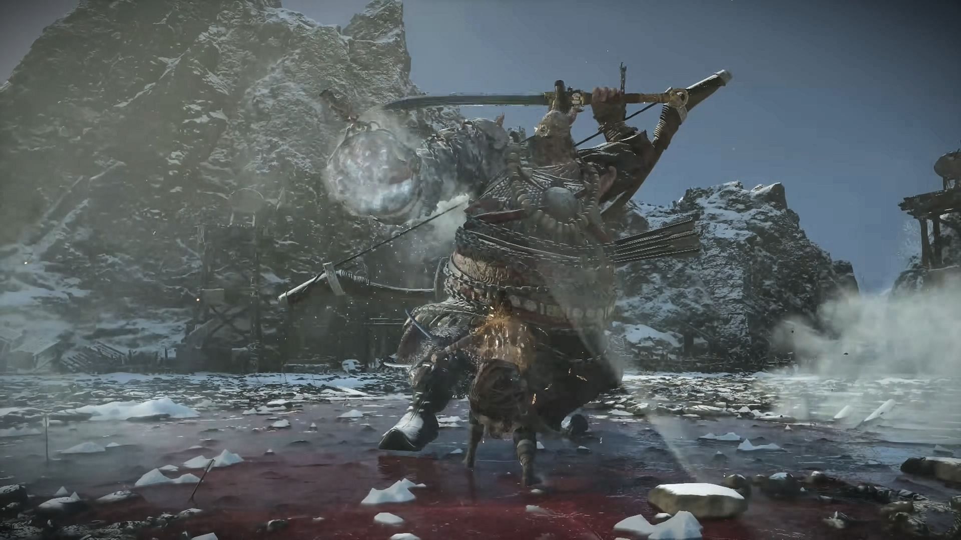 Duel with the General of the North - Ai Nengqi in Wuchang: Fallen Feathers (Image via 505 Games)