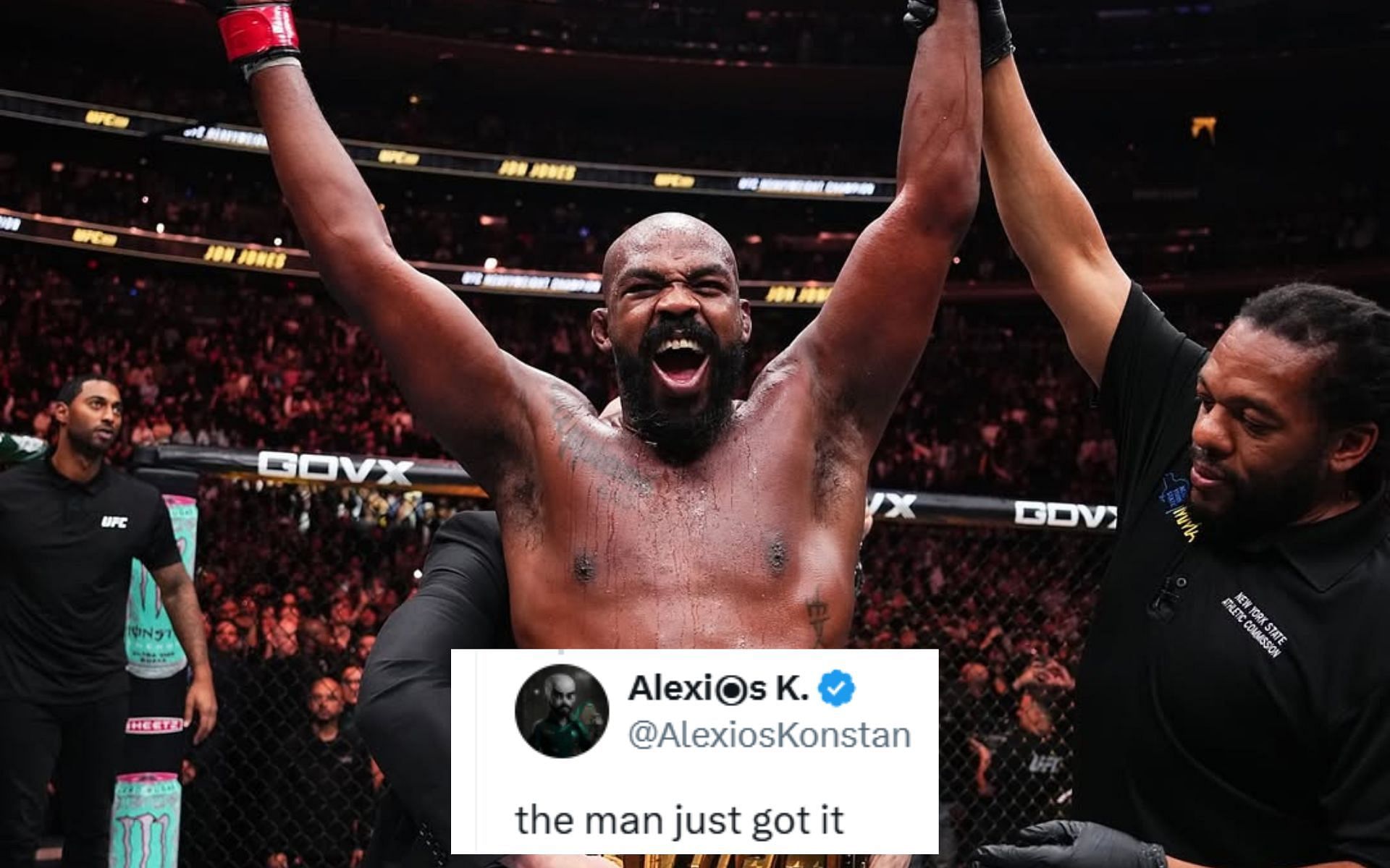 Fans react to Jon Jones dancing to a viral meme. [Image courtesy: @ufcstore on Instagram]