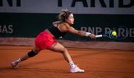 Renata Zarazua in action at the 2025 French Open - Day One - Source: Getty