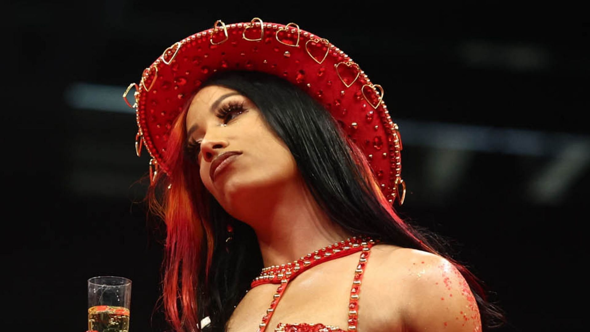 Mercedes Mon&eacute; is in possession of 6 belts [Photo: AEW Official Website]