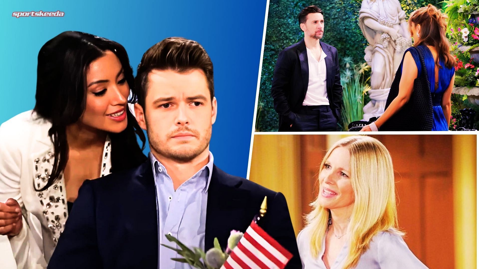 Audra, Kyle, Cane, Lily and Christine on The Young and the Restless (Custom edit by Sportskeeda, Original Image [CBS])