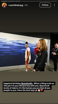 Coach Lindsay Gottlieb via Instagram Stories