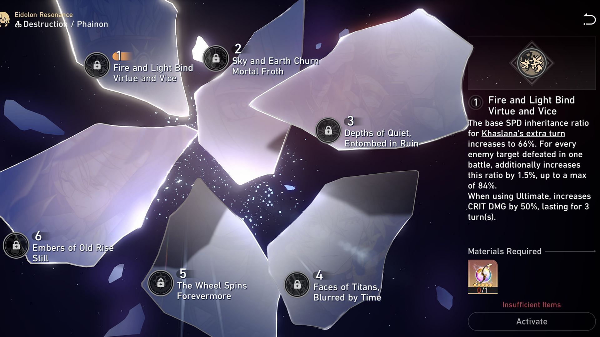 Phainon&#039;s Eidolon 1 (Image via Sportskeeda Gaming/HoYoverse)