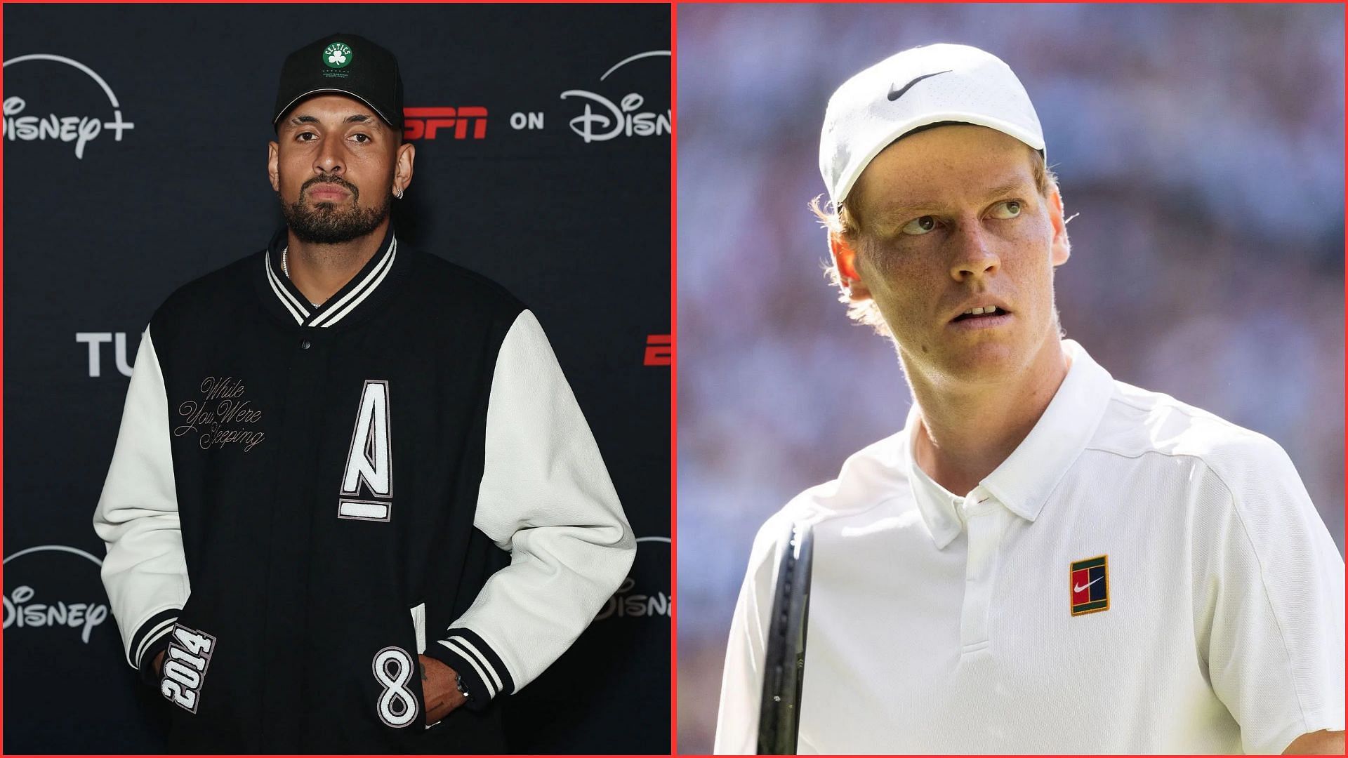 Nick Kyrgios (L) Jannik Sinner (R) (Source: GETTY)