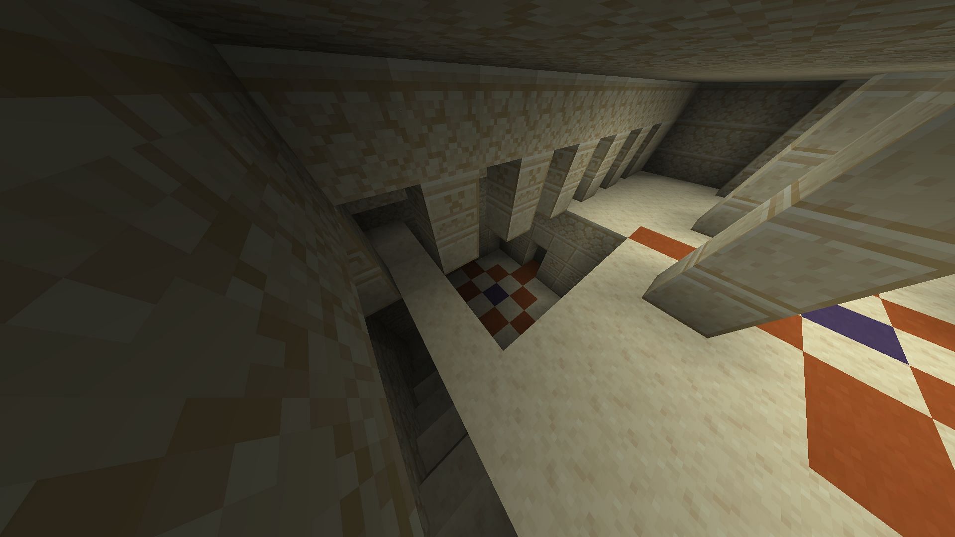 Minecraft player finds a hidden area in the desert temple