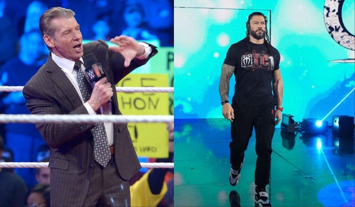 Vince McMahon and Roman Reigns (Image via WWE.com)