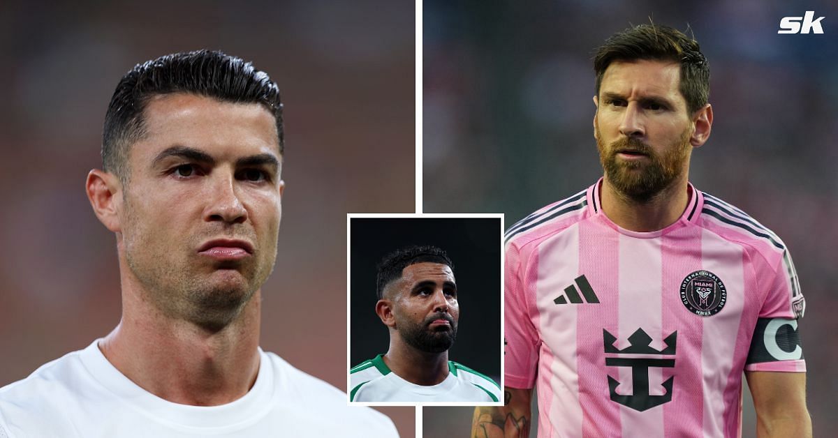 Cristiano Ronaldo (left), Riyad Mahrez (centre), and Messi (right) - Source: Getty
