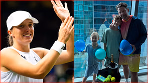 Iga Swiatek's coach Wim Fissette's children can't contain their excitement, celebrate Pole reaching Wimbledon SF in adorable fashion