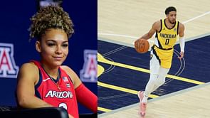 Jada Williams shares snap with Tyrese Haliburton as Pacers All-Star works towards recovery from Achilles tear