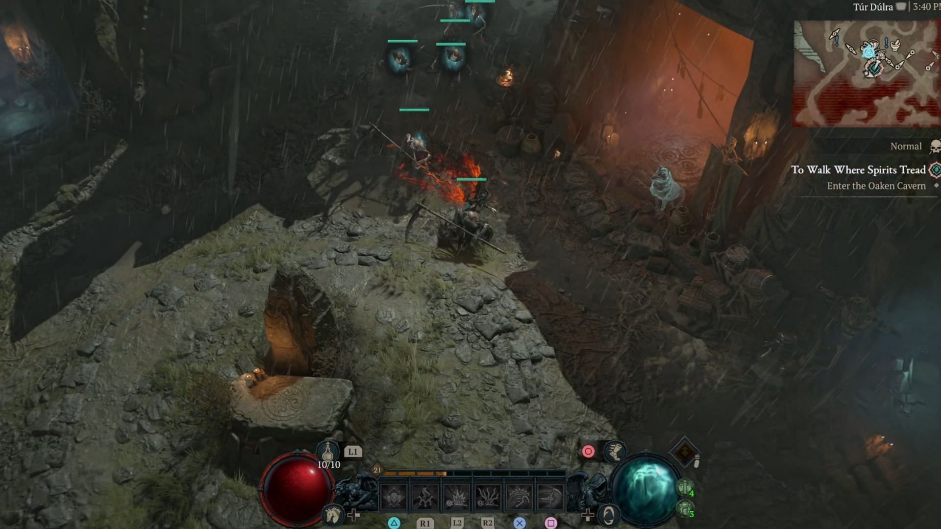 This cave is short, but sets up the next major quest (Image via Blizzard Entertainment)