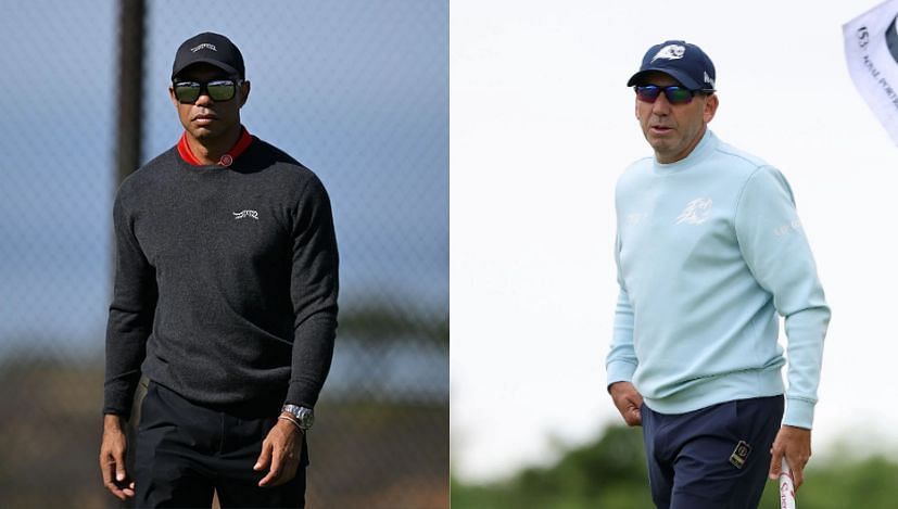 Tiger Woods and Sergio Garcia