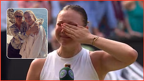 WATCH: Amanda Anisimova breaks down in tears while sending emotional message to her mother after heartbreaking Wimbledon loss