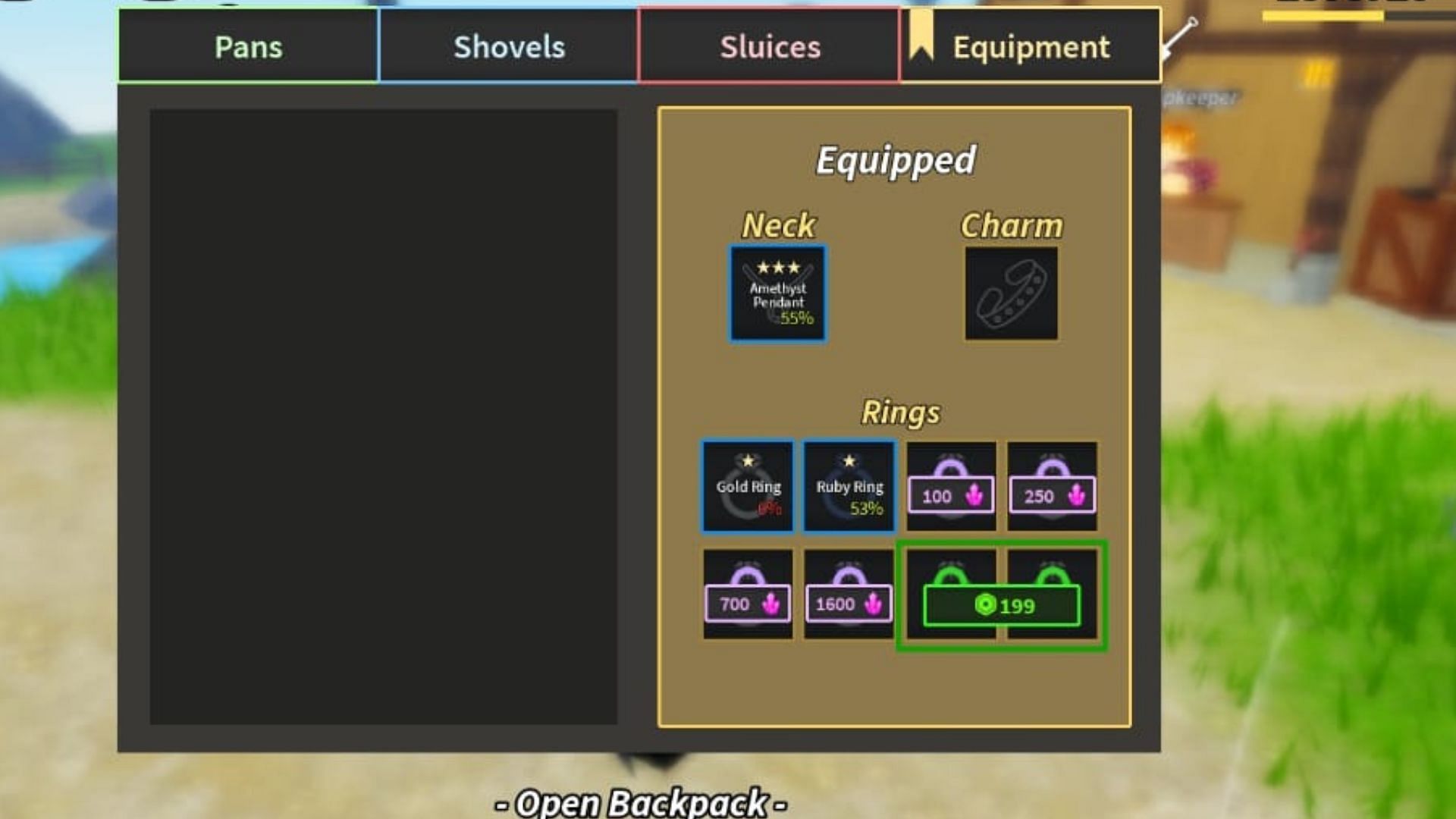 Unlock more ring slots with shards (Image via Roblox)