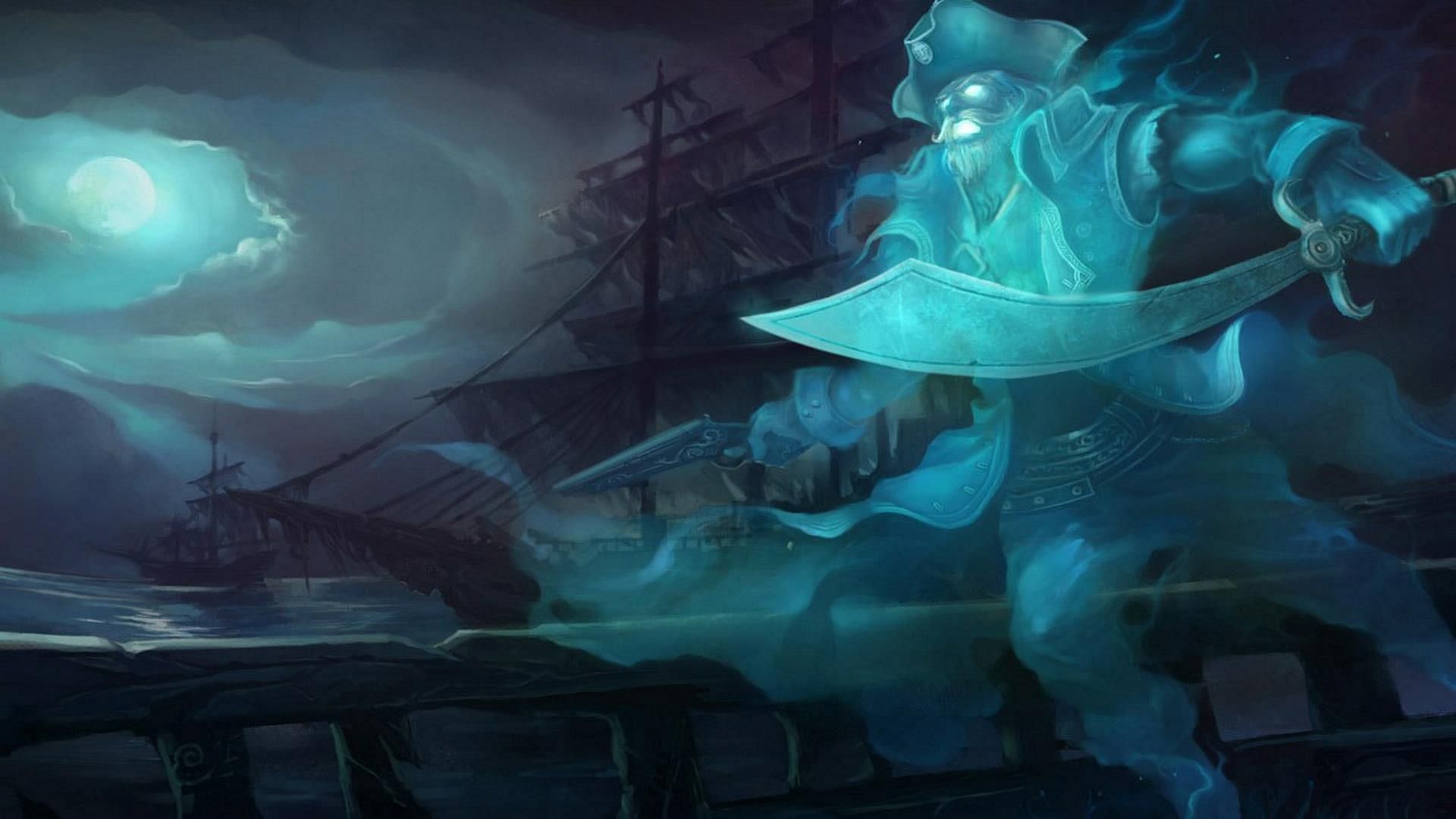 Spooky Gangplank in League of Legends (Image via Riot Games)
