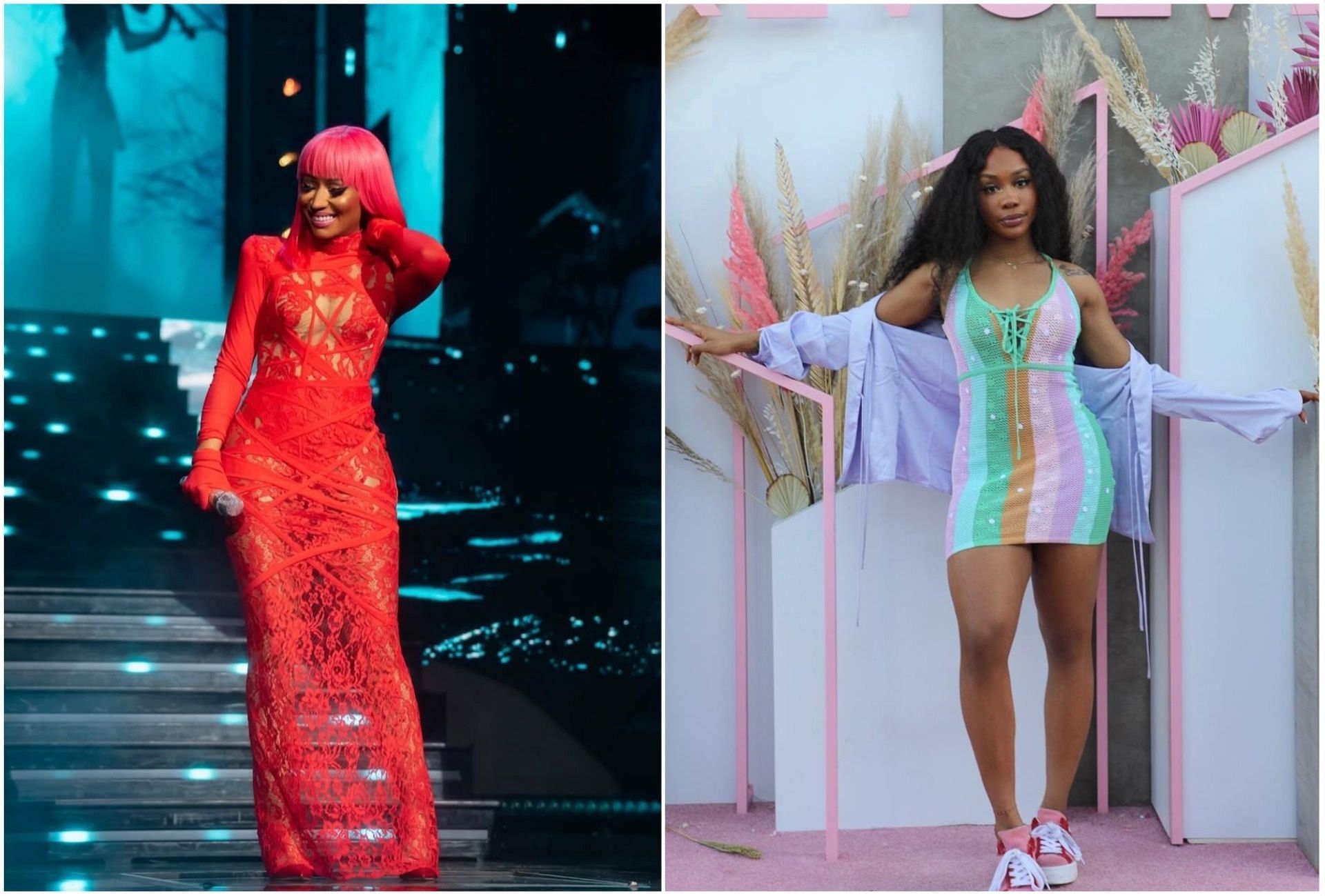 Nicki Minaj and SZA, (Photos via Instagram/@nickiminaj &amp; @sza) 
