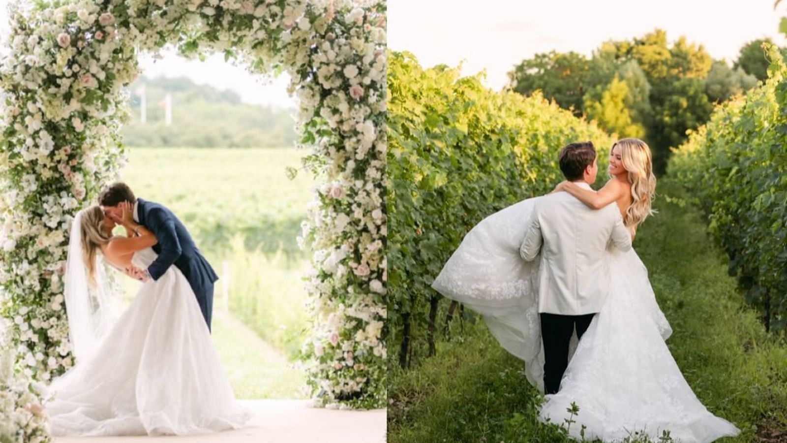 Mitch Marner and wife Stephanie celebrate their second wedding anniversary