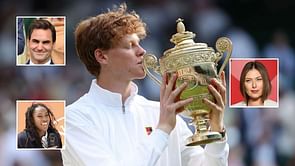 Maria Sharapova, Roger Federer & Coco Gauff's ex-coaches, & others send touching messages to Jannik Sinner after epic Wimbledon win against Alcaraz