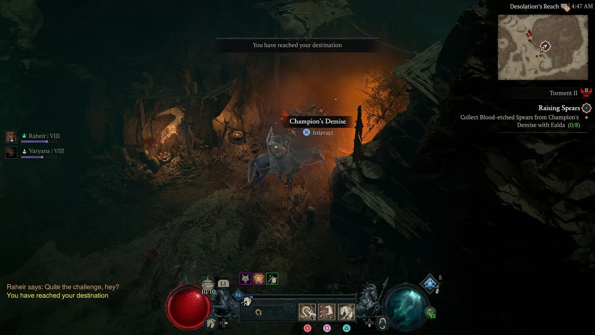 Diablo 4: Raising Spears quest walkthrough