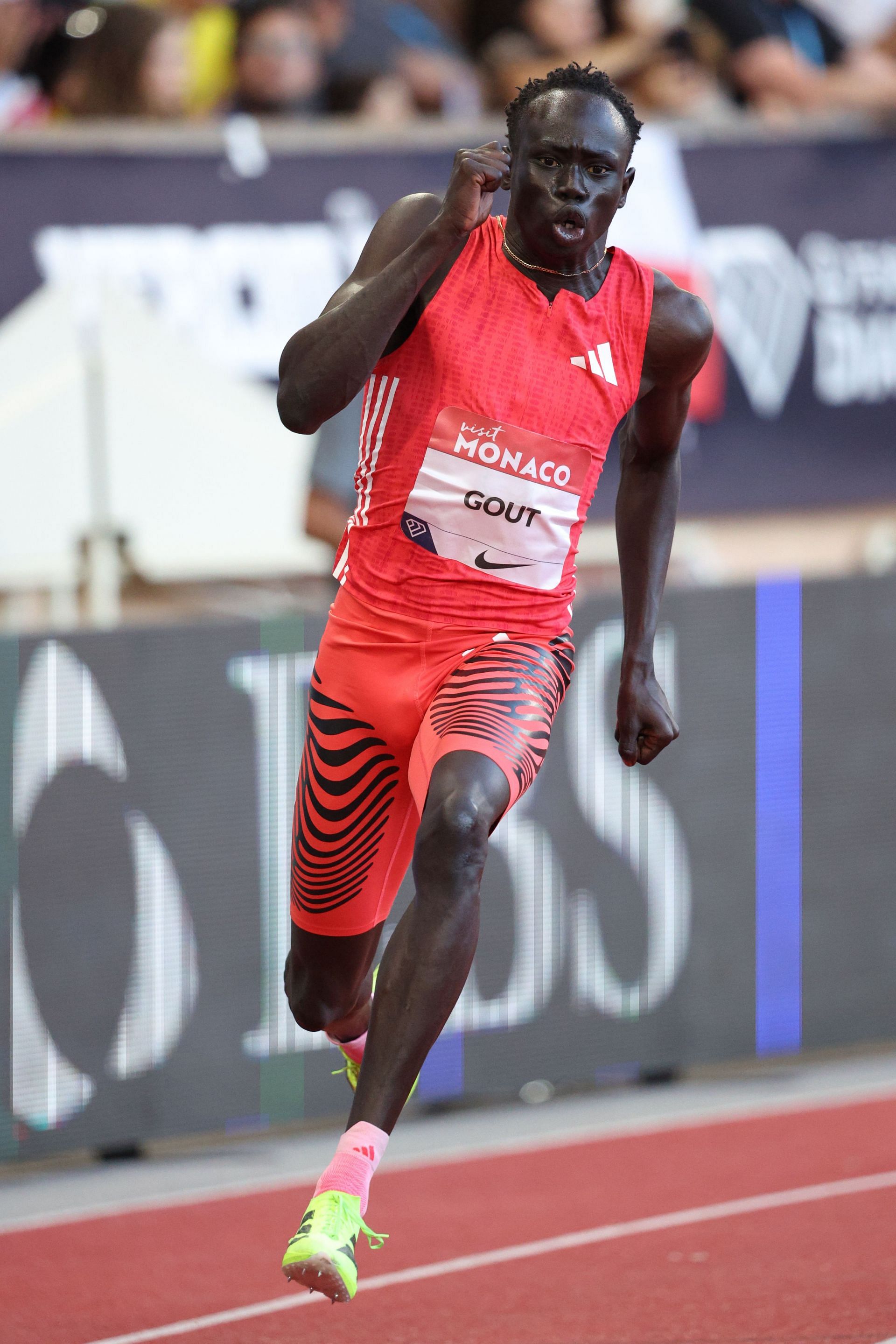 Gout at the 2025 Monaco Diamond League (Image Source: Getty)