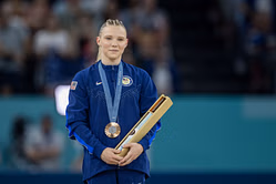 Jade Carey’s girlfriend Aimee Sinacola beams with pride on anniversary of gymnast’s major milestone