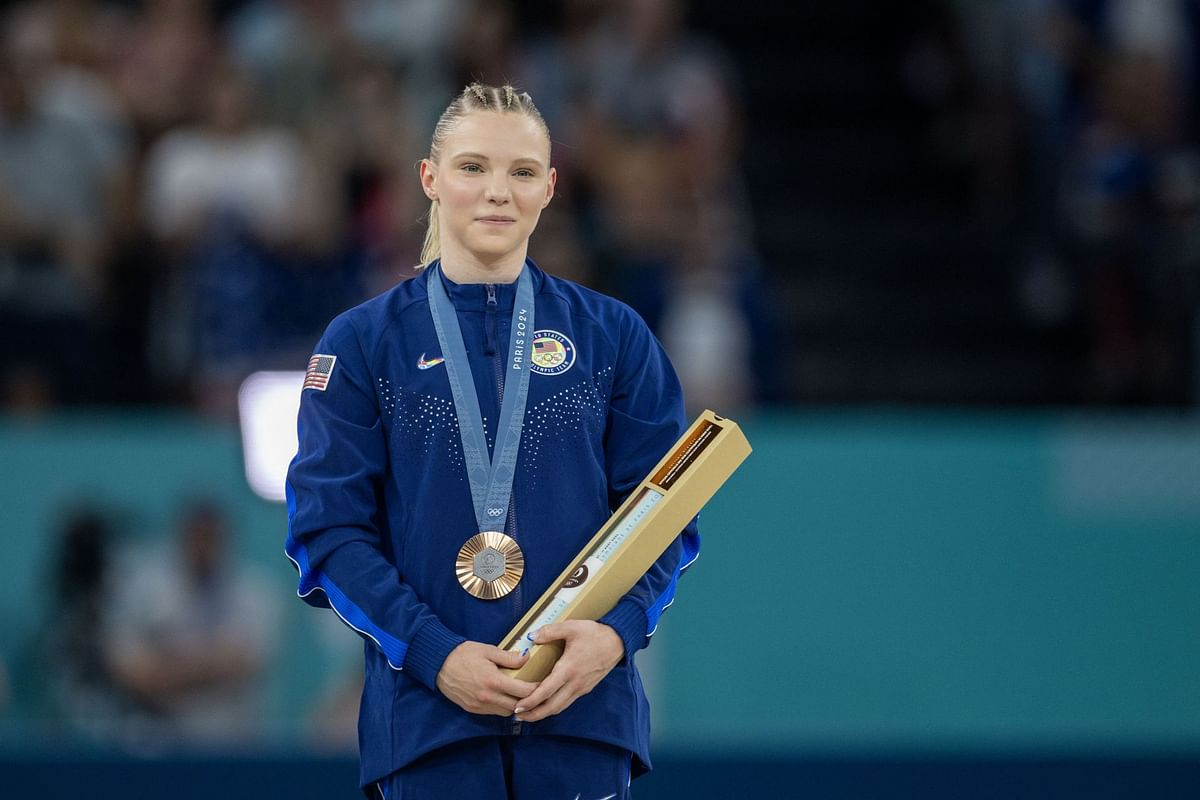 Jade Carey’s girlfriend Aimee Sinacola beams with pride on anniversary of gymnast’s major milestone