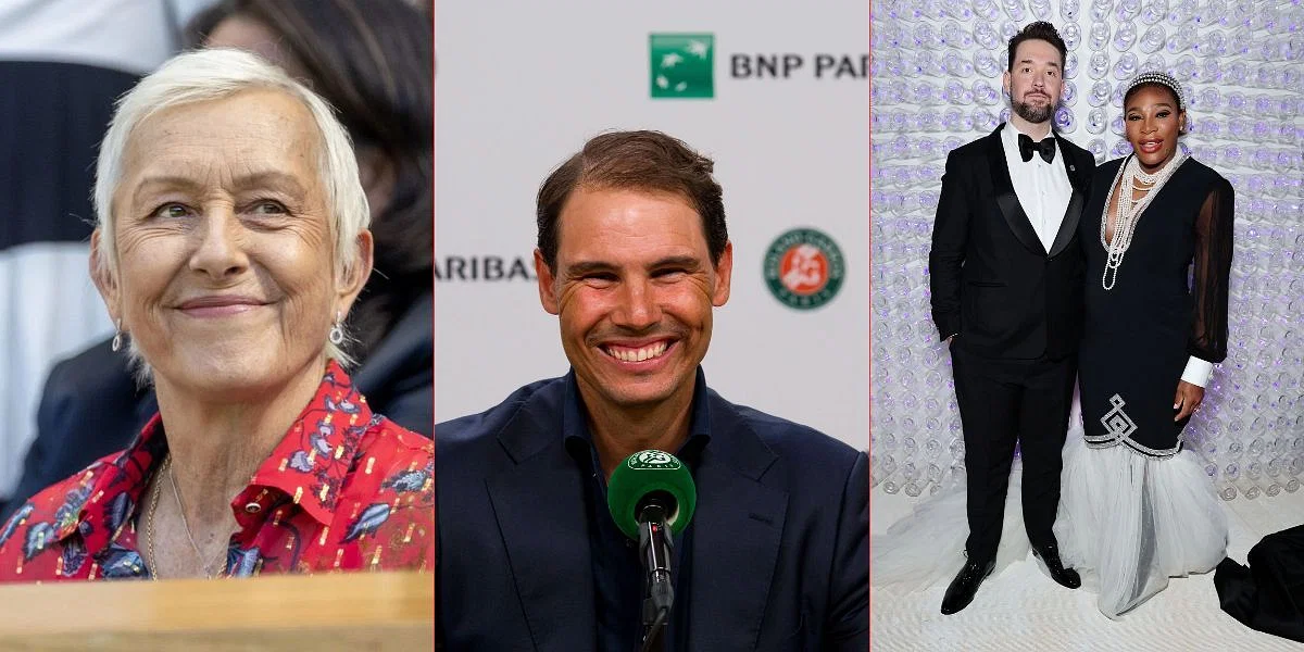 Martina Navratilova, Rafael Nadal, and Alexis Ohanian react to England winning the 2025 Women