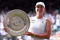 PICTURES: Iga Swiatek turns up the glam in chic dress as she celebrates winning Wimbledon in stylish photoshoot