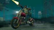 CJ in action in San Andreas (Image via Rockstar Games || Steam)
