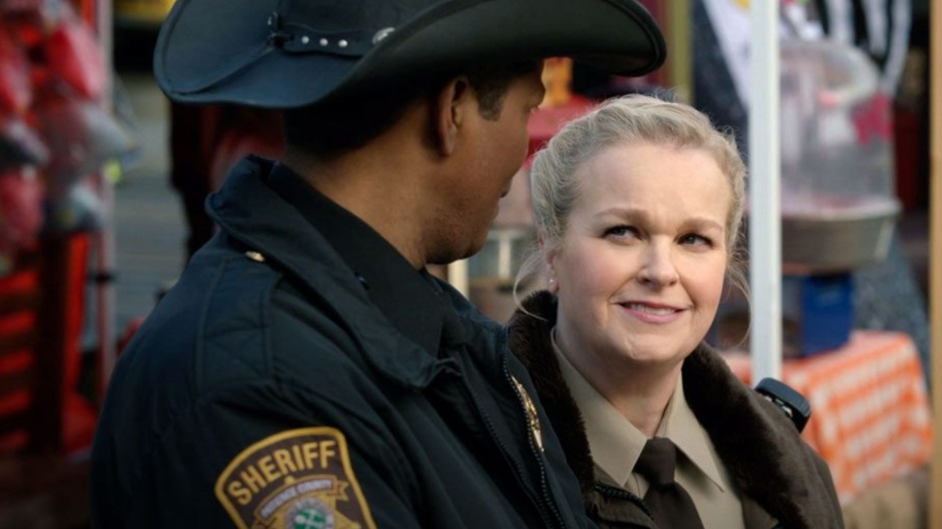 Sheriff Mike and his deputy Liv, as seen in Resident Alien season 4 episode 8 (Image via Instagram/@syfy)