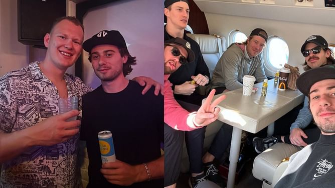 Quinn Hughes recaps his offseason with Brady Tkachuk, brothers Jack and Luke, and other NHLers