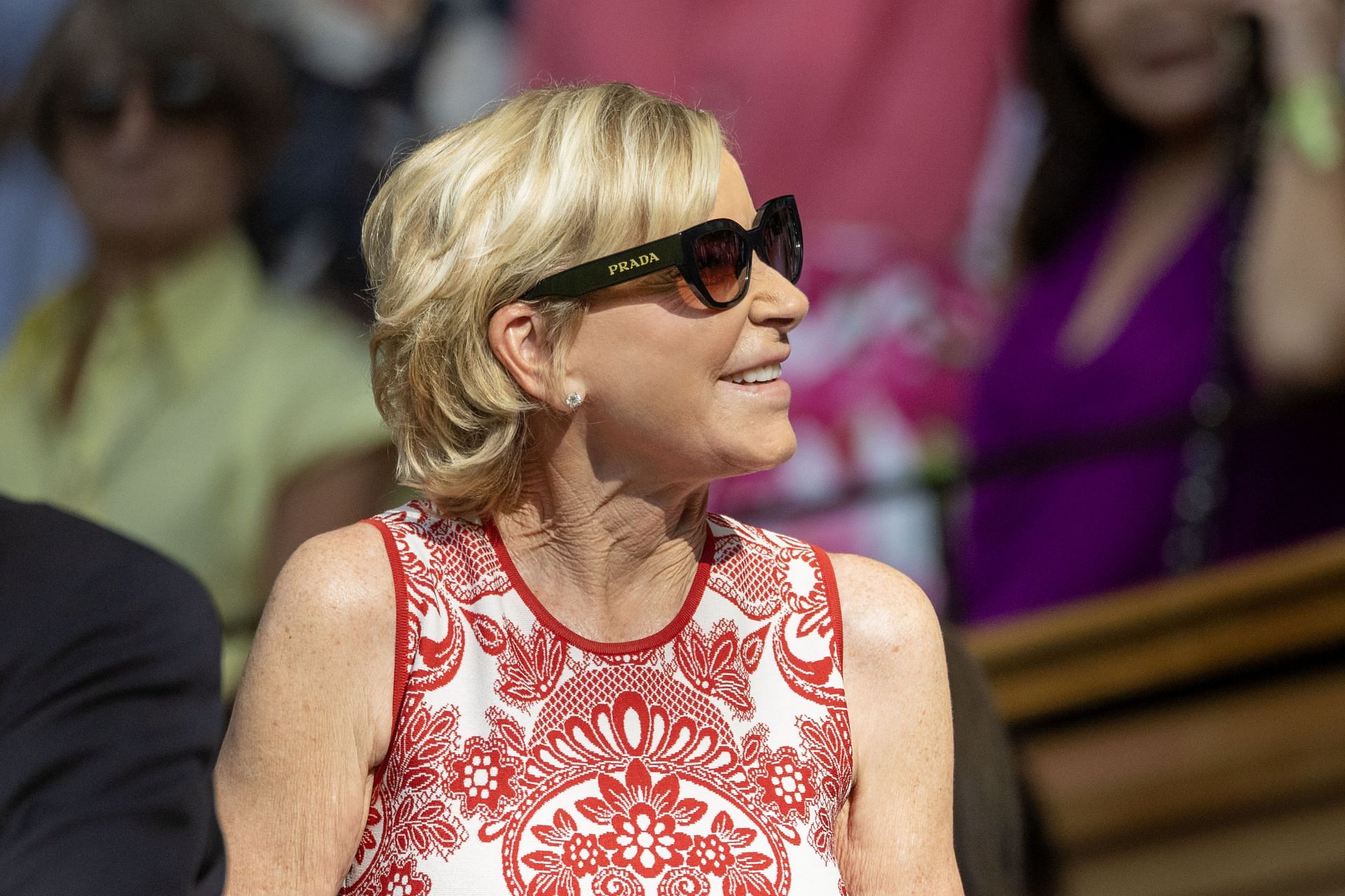 Chris Evert at Wimbledon 2025. - Source: Getty