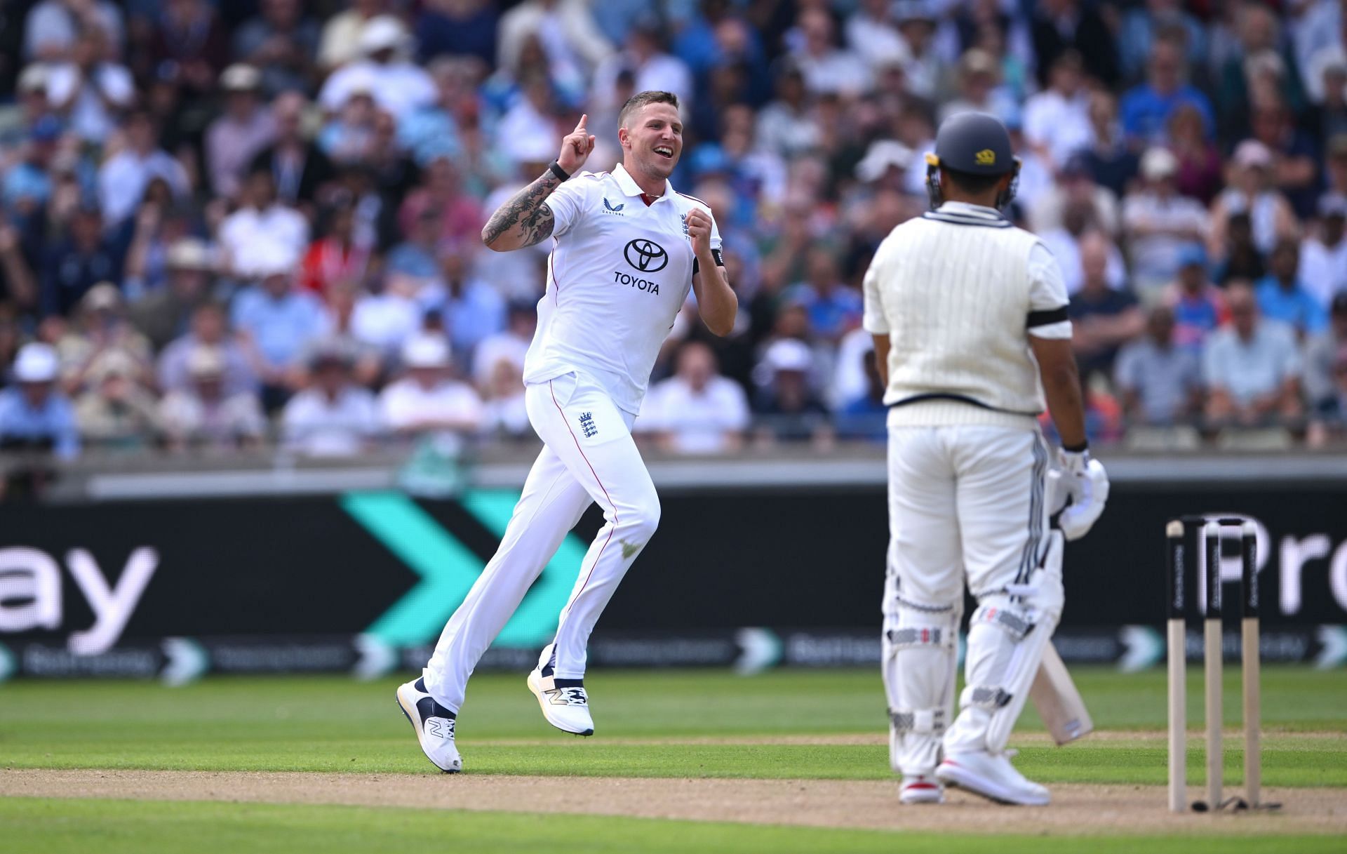 Karun Nair was caught at second slip off Brydon Carse&#039;s bowling. [P/C: Getty]