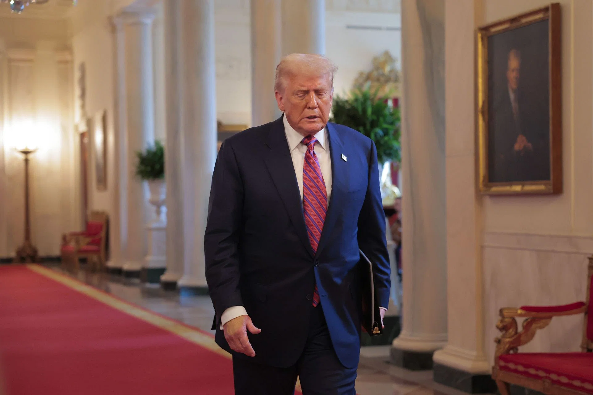President Trump Holds Bill Signing For GENIUS Act, First Major Cryptocurrency Legislation Passed By Congress - Source: Getty
