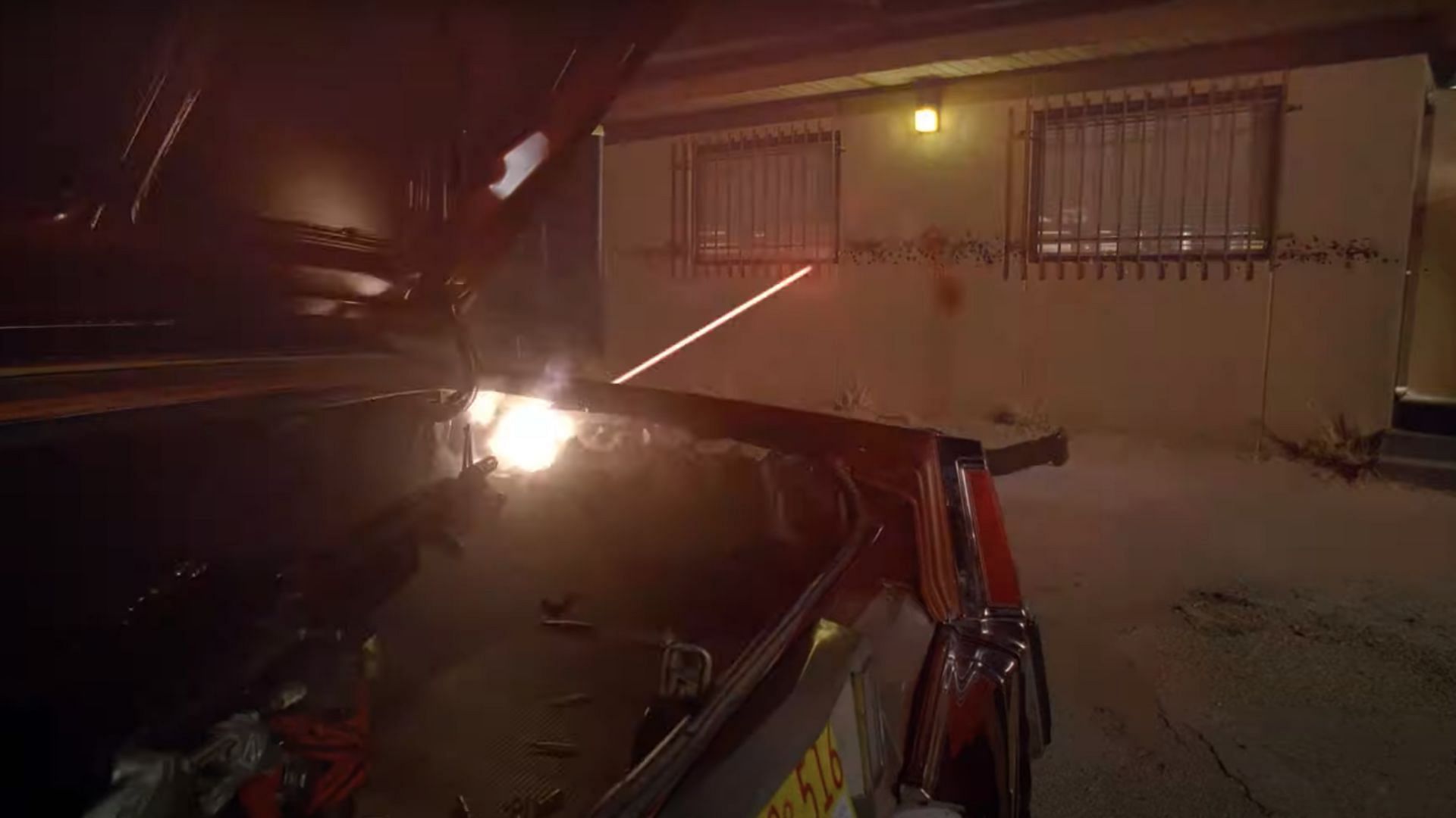 Walter&#039;s machine gun is remote-controlled (Image via YouTube/Breaking Bad &amp; Better Call Saul)