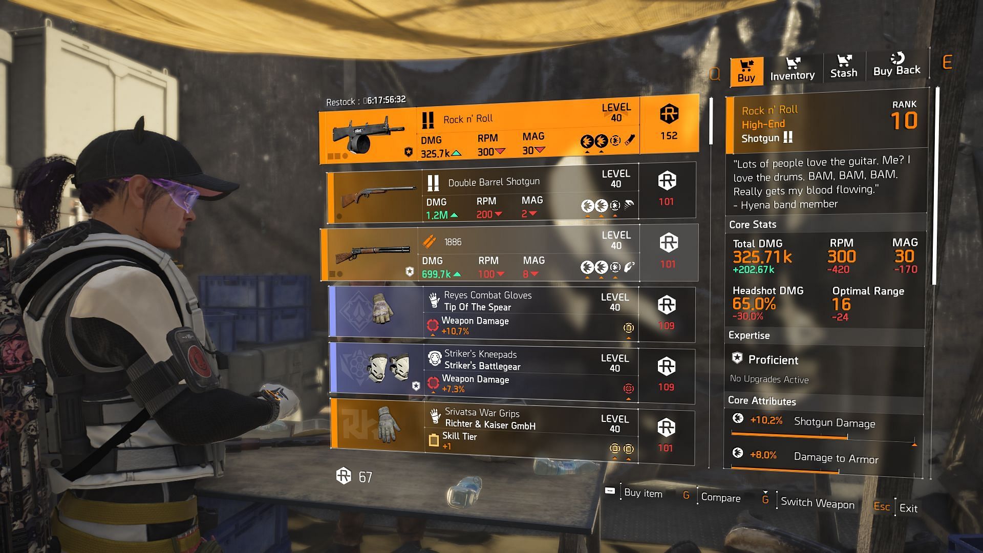 The Division 2 vendor at DZ West (Image via Sportskeeda Gaming || Ubisoft)