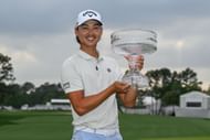 Min Woo Lee after his win at the Texas Children's Houston Open 2025- Source: Getty