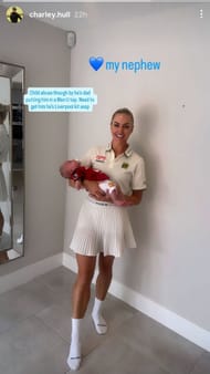Charley Hull's story with her neephew - Source - via @charley.hull on Instagram