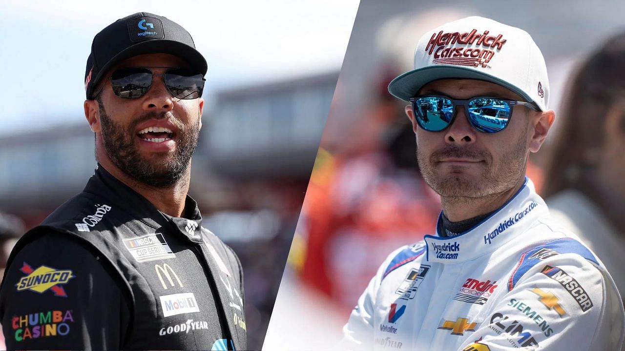 Bubba Wallace and Kyle Larson