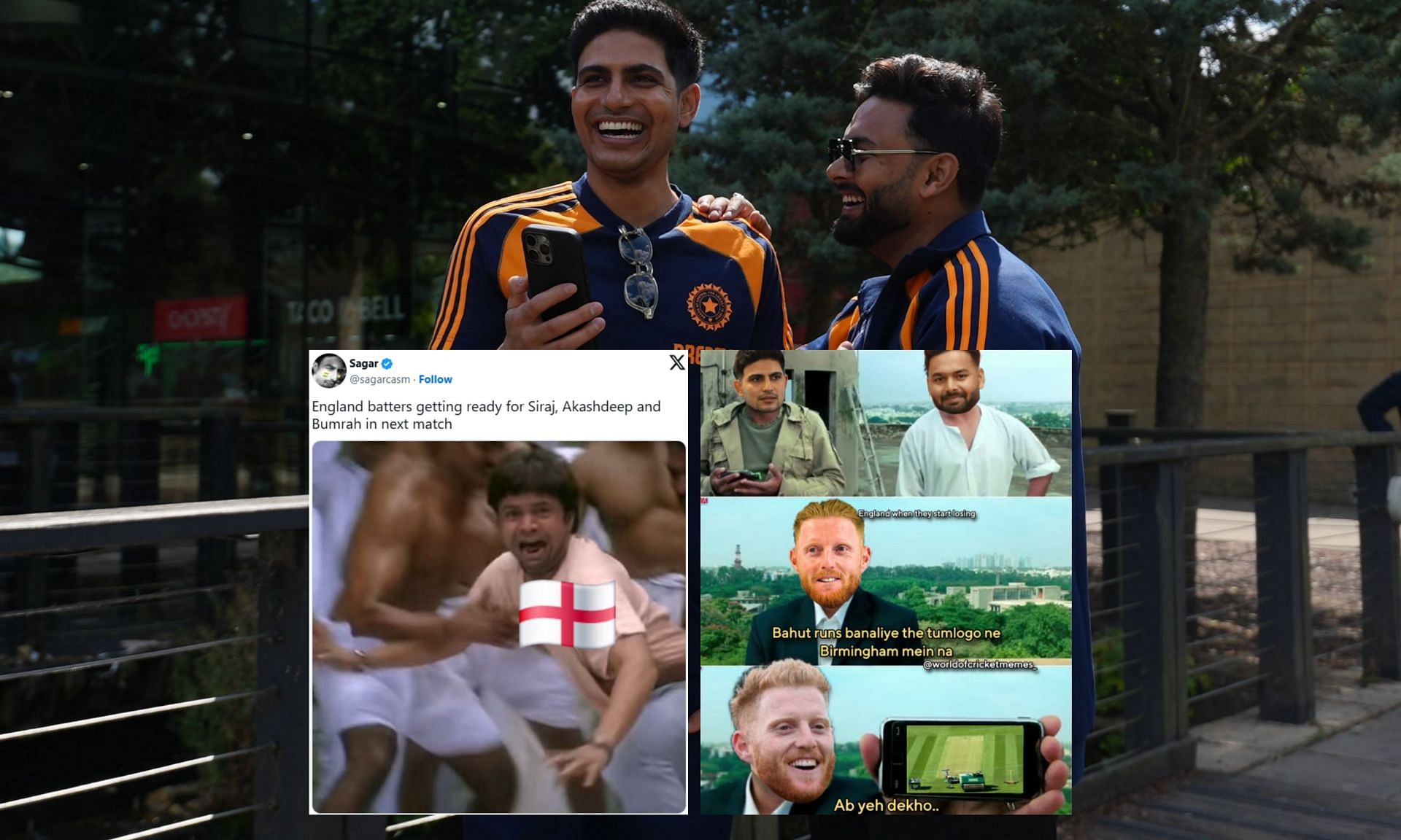 Fans react ahead of 3rd ENG vs IND 2025 Test. (Images: X - BCCI, @sagarcasm, Instagram - worldofcricketmemes_)