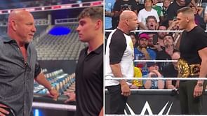 Goldberg shares heartfelt moment with Gage moments before retirement match against Gunther [VIDEO]