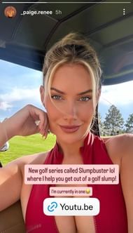 Paige Spiranac ( via Paige Spiranac's Instagram story)