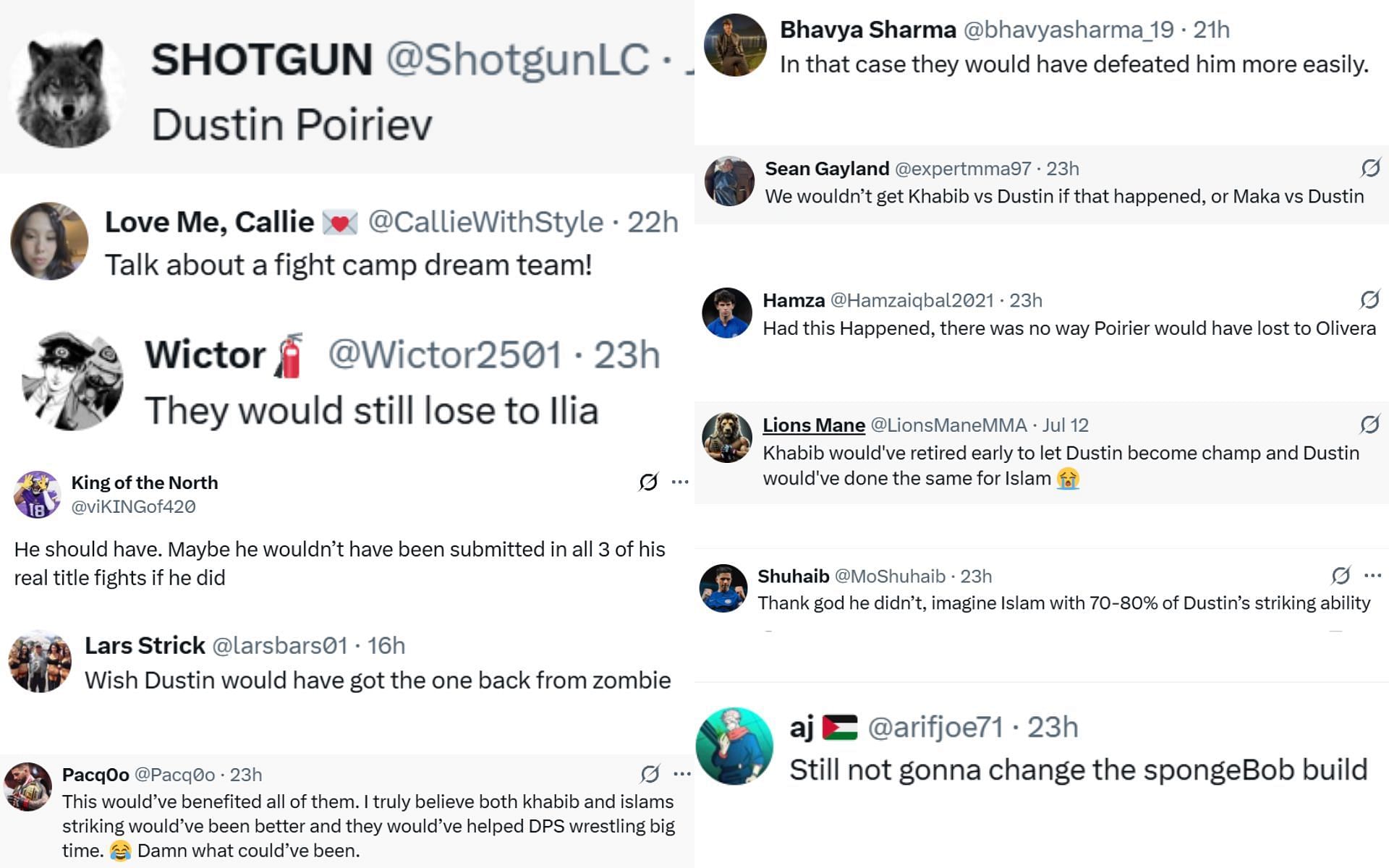 Fan reactions. [Screenshots courtesy: @RedCorner_MMA on X]