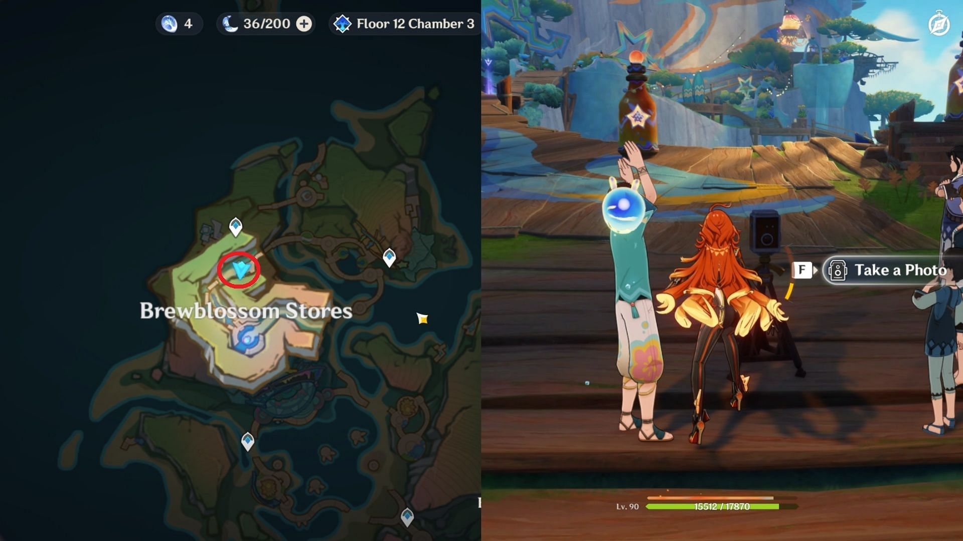 Landmark Memento in Brewblossom Stores, Tete Isle (Image via HoYoverse)