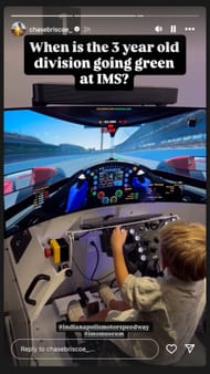 The Instagram story of Chase Briscoe - Source: @Chasebriscoe_ on IG